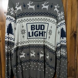 Gray and Blue Men's Sweater